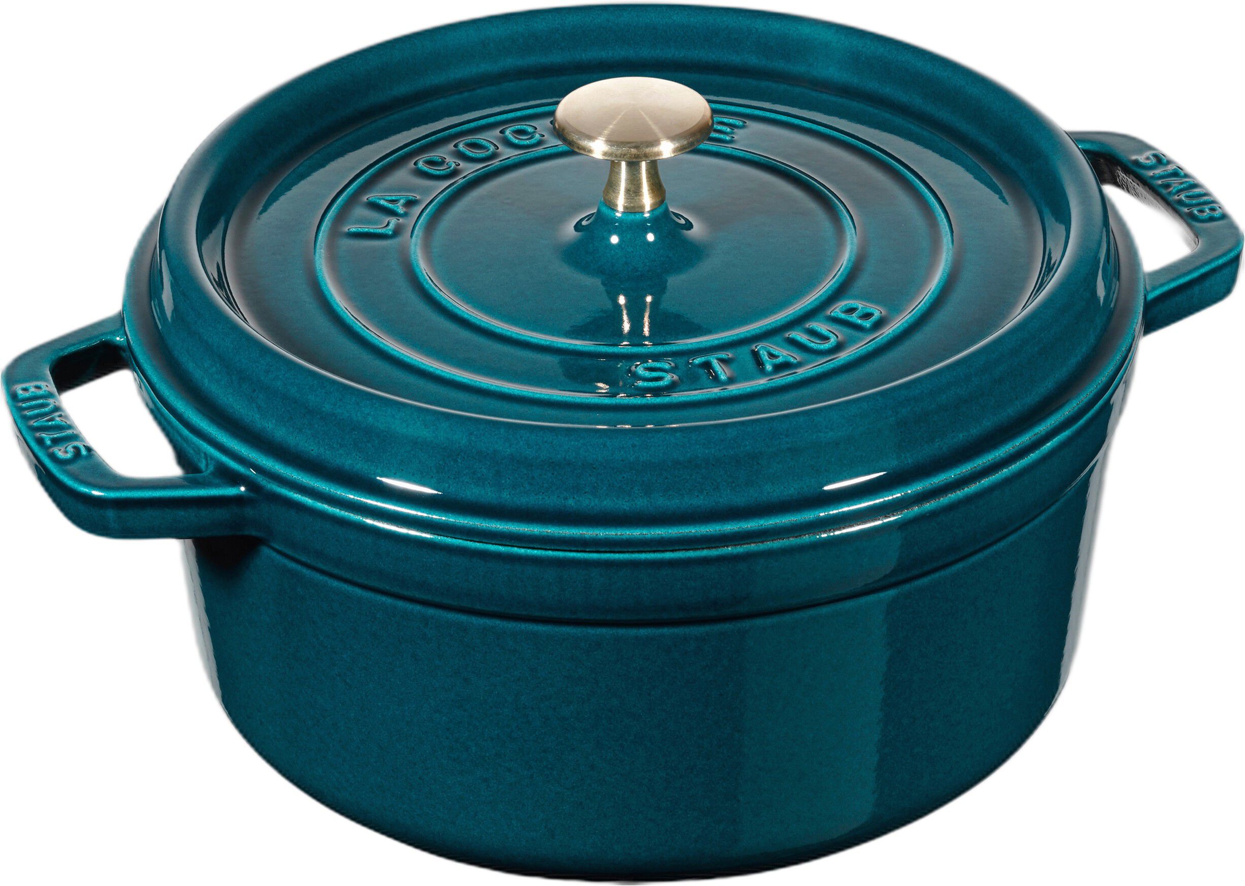 La Cocotte Cocotte 20 cm / 2,2 l, Rund, La-Mer-Turkis-Bl&aring;gr&oslash;