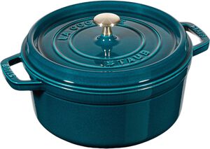 La Cocotte Cocotte 20 cm / 2,2 l, Rund, La-Mer-Turkis-Bl&aring;gr&oslash;