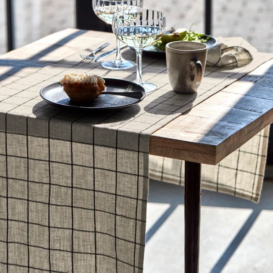 Bordl&oslash;per, HDJoin, Svart,Off-White