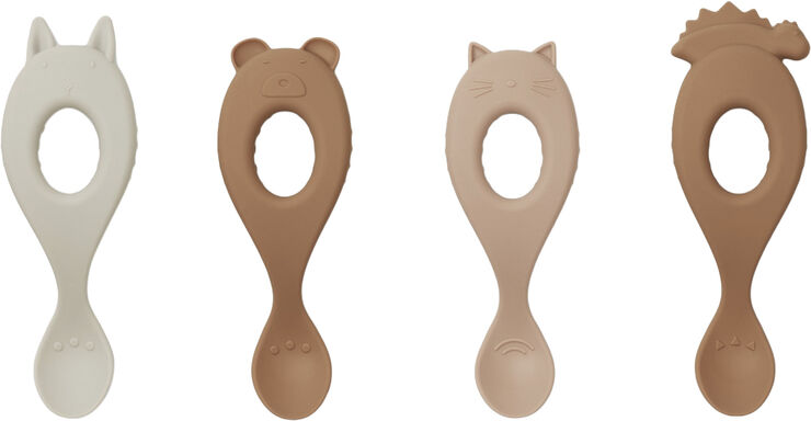 Liva silicone spoon 4-pack