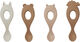 Liva silicone spoon 4-pack