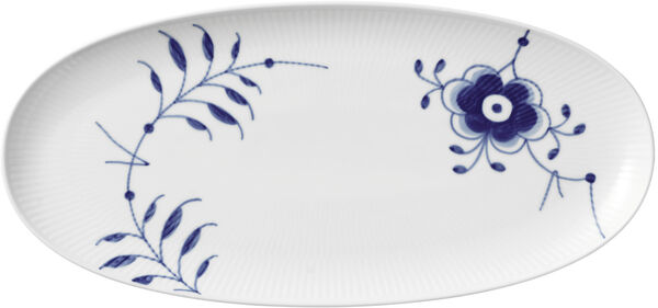 BLÅ MEGA RIFLET AFLANGT FAD 37 CM