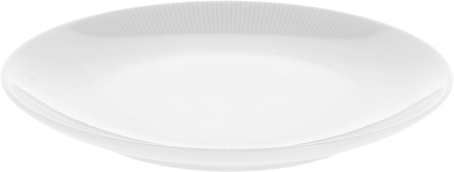 Tallerken flat Eventail 21 cm Hvit