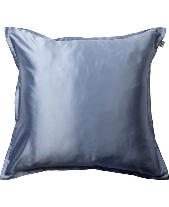 Silke pudebetræk med lynlås, 100 % morbærsilke, 60x63 cm, lyseblå