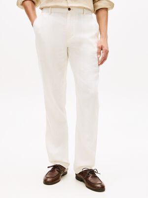 Denton Straight Leg Linen Blend Chinos