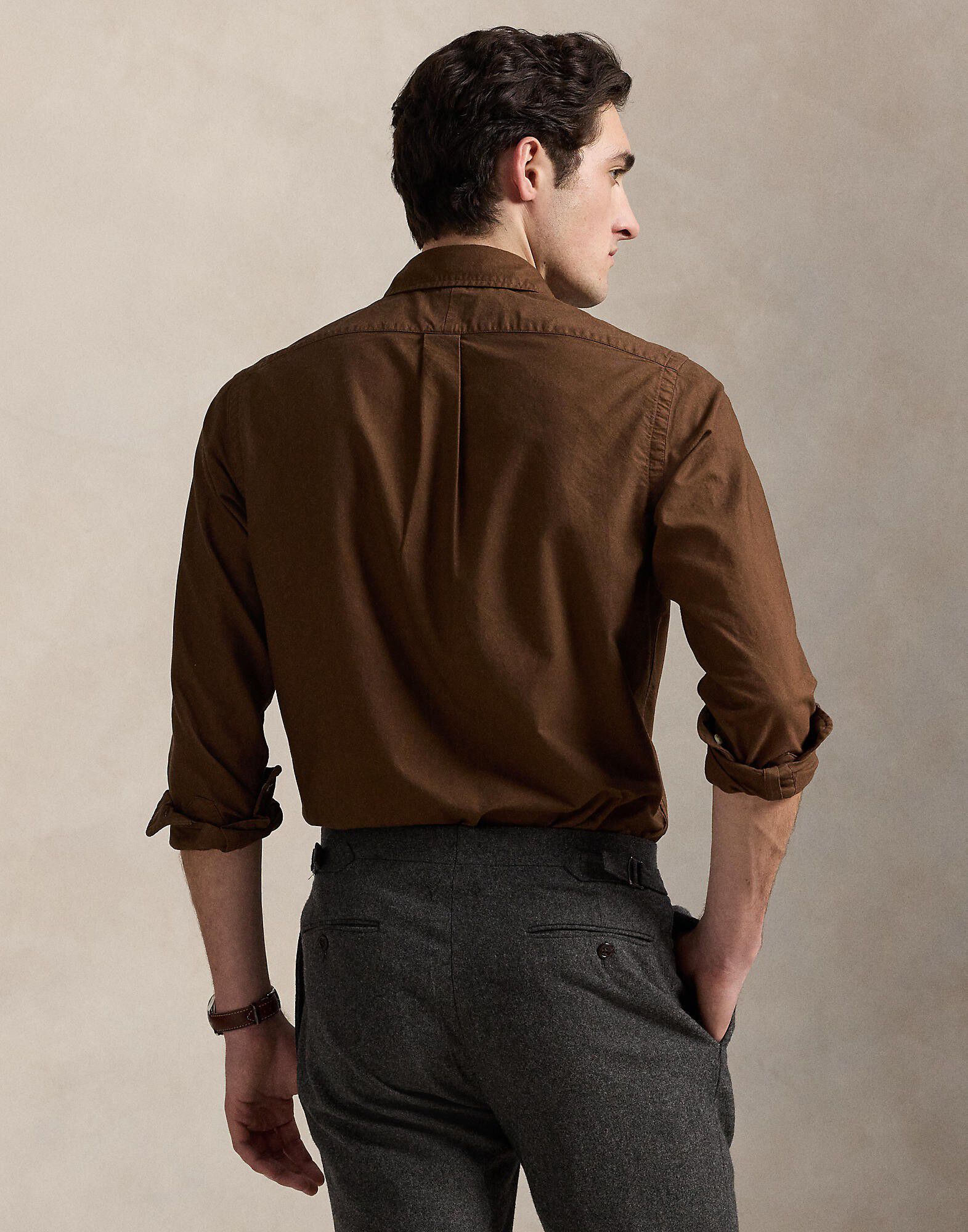 Custom Fit Garment-Dyed Oxford Shirt