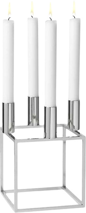 Kubus 4, Candle Holder, Nickel-Plat