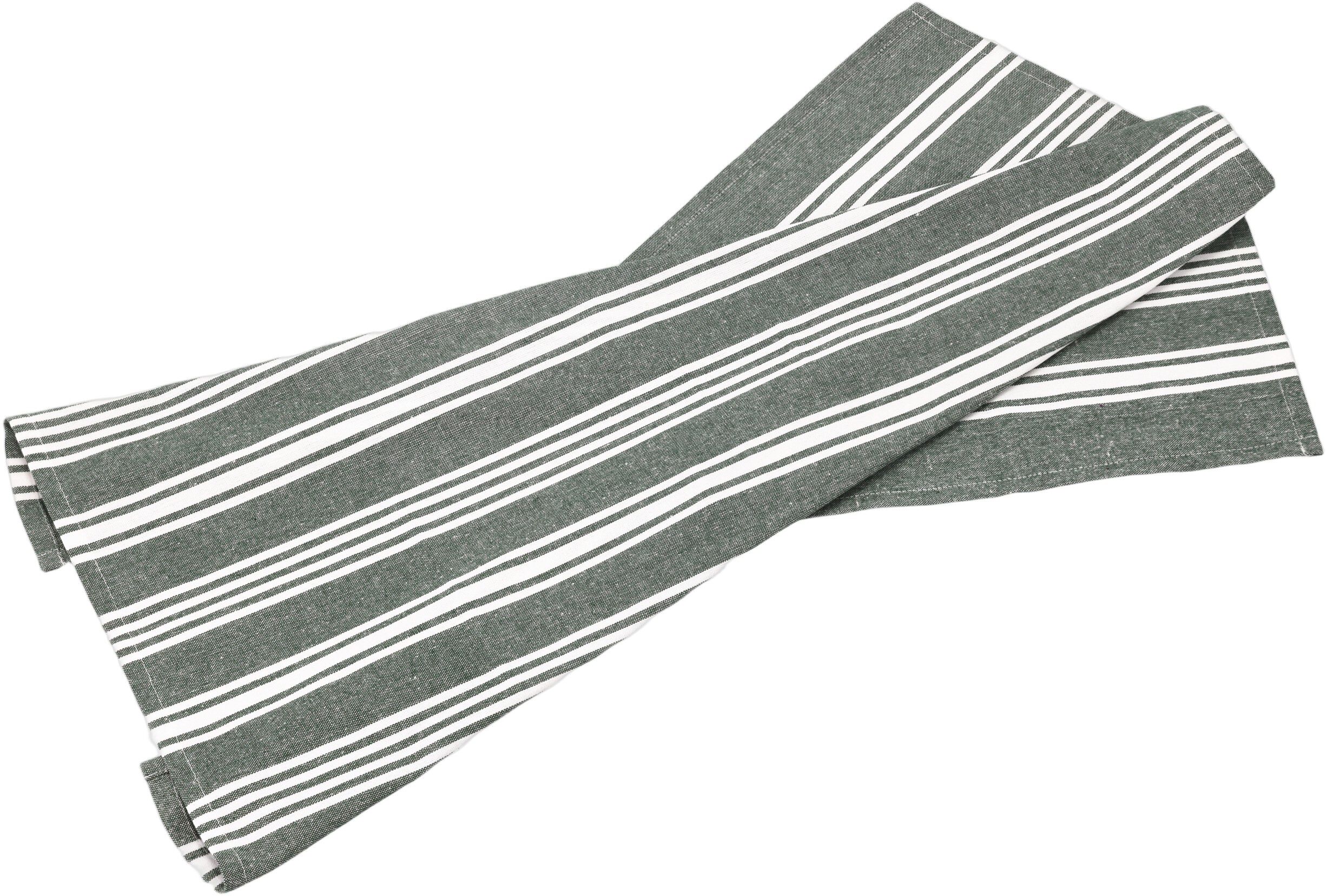 Kj&oslash;kkenh&aring;ndkle recycle Eco Stripe 70 x 50 cm Forest green