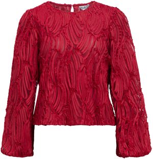 OBJLUCIE L/S RE O-NECK TOP NOOS