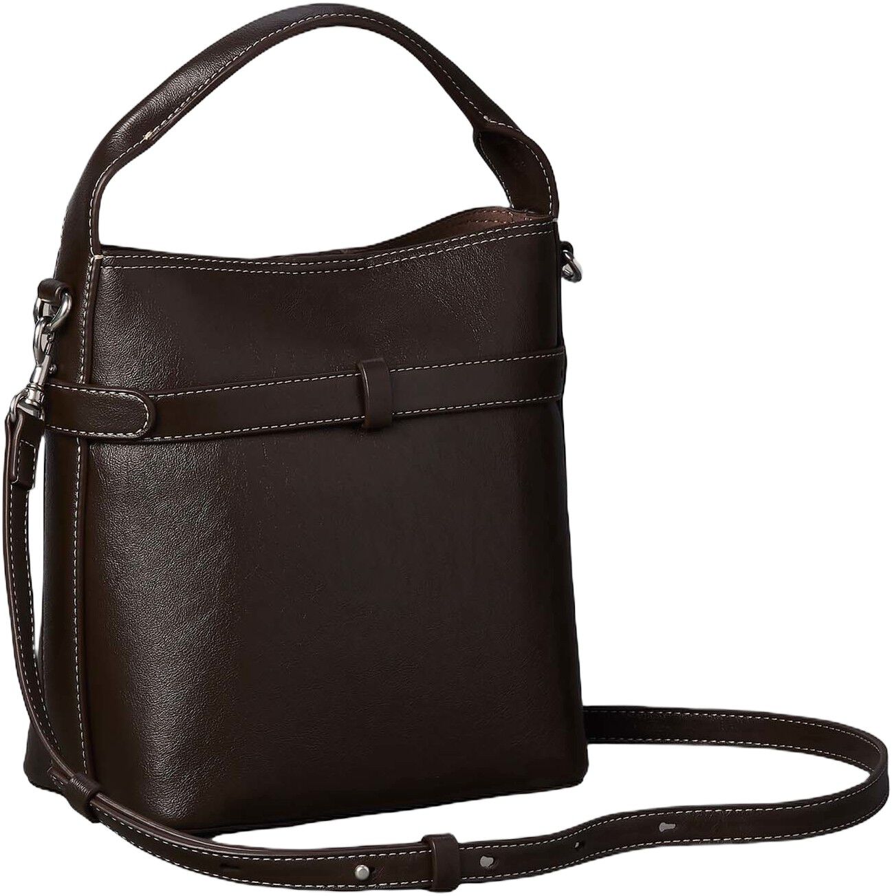 BUCKLE MINI BUCKET CROSSBODY