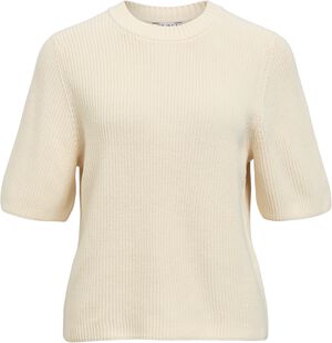 OBJFLO S/S RE KNIT PULLOVER NOOS