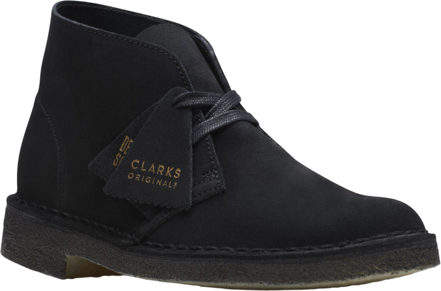 Desert Boot. Black Sde, D, 4