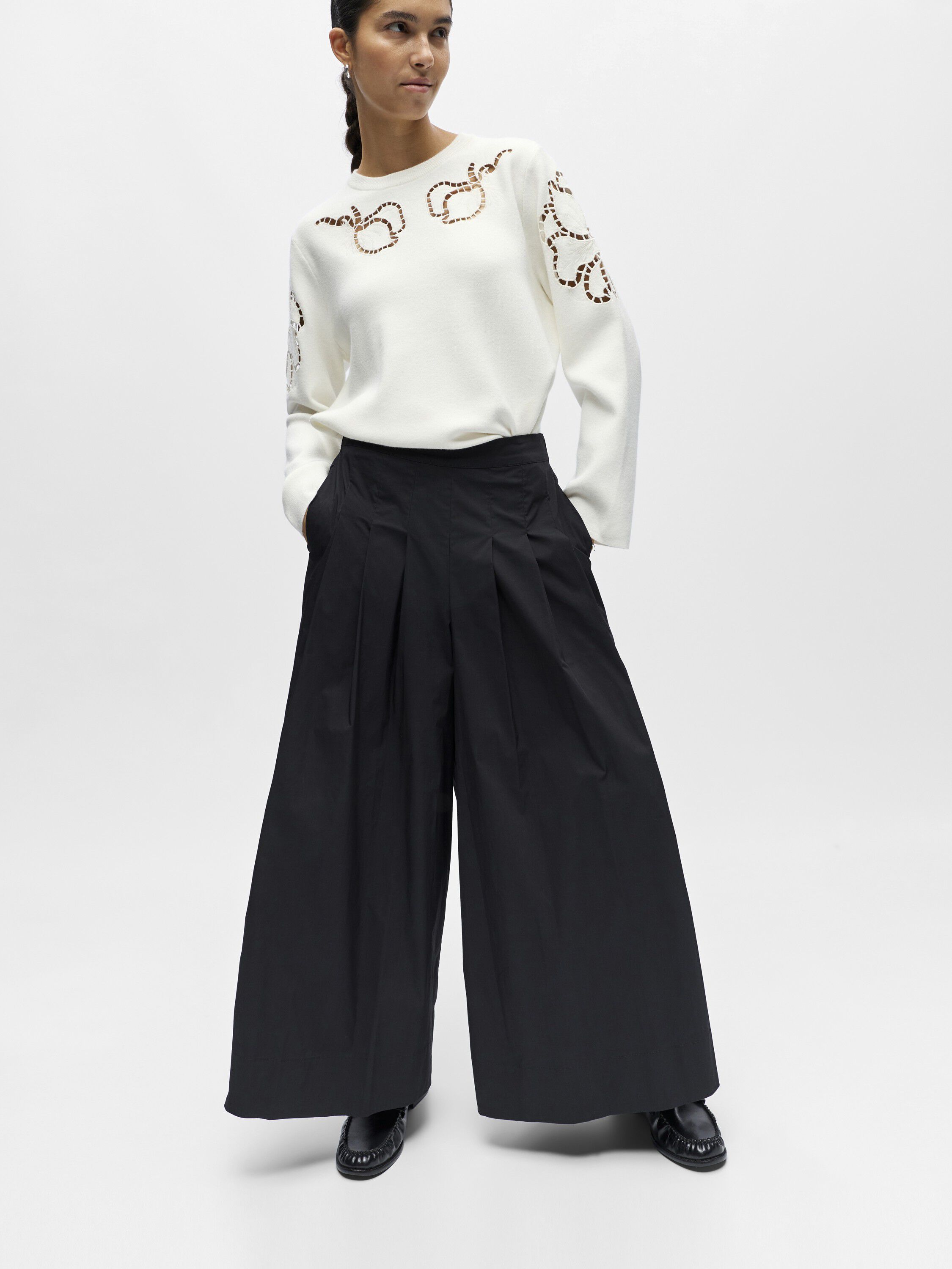 Bukse Objpaige Hw Plisse Culotte 145