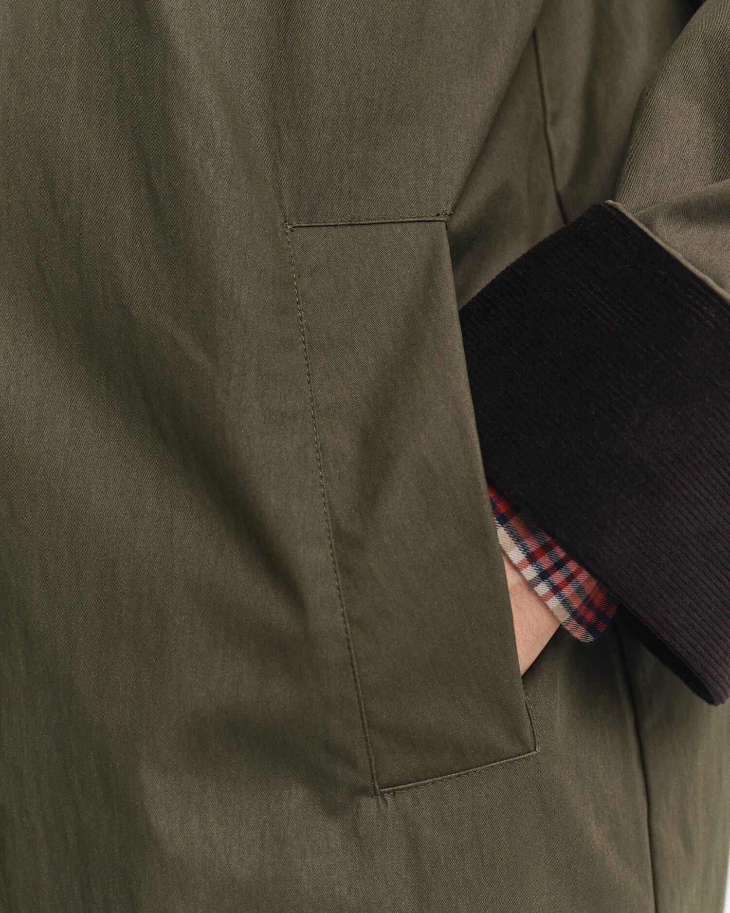 WAXED COTTON RELAXED CAR COAT