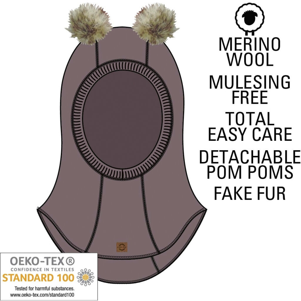 Wool Fullface w. Pom Pom