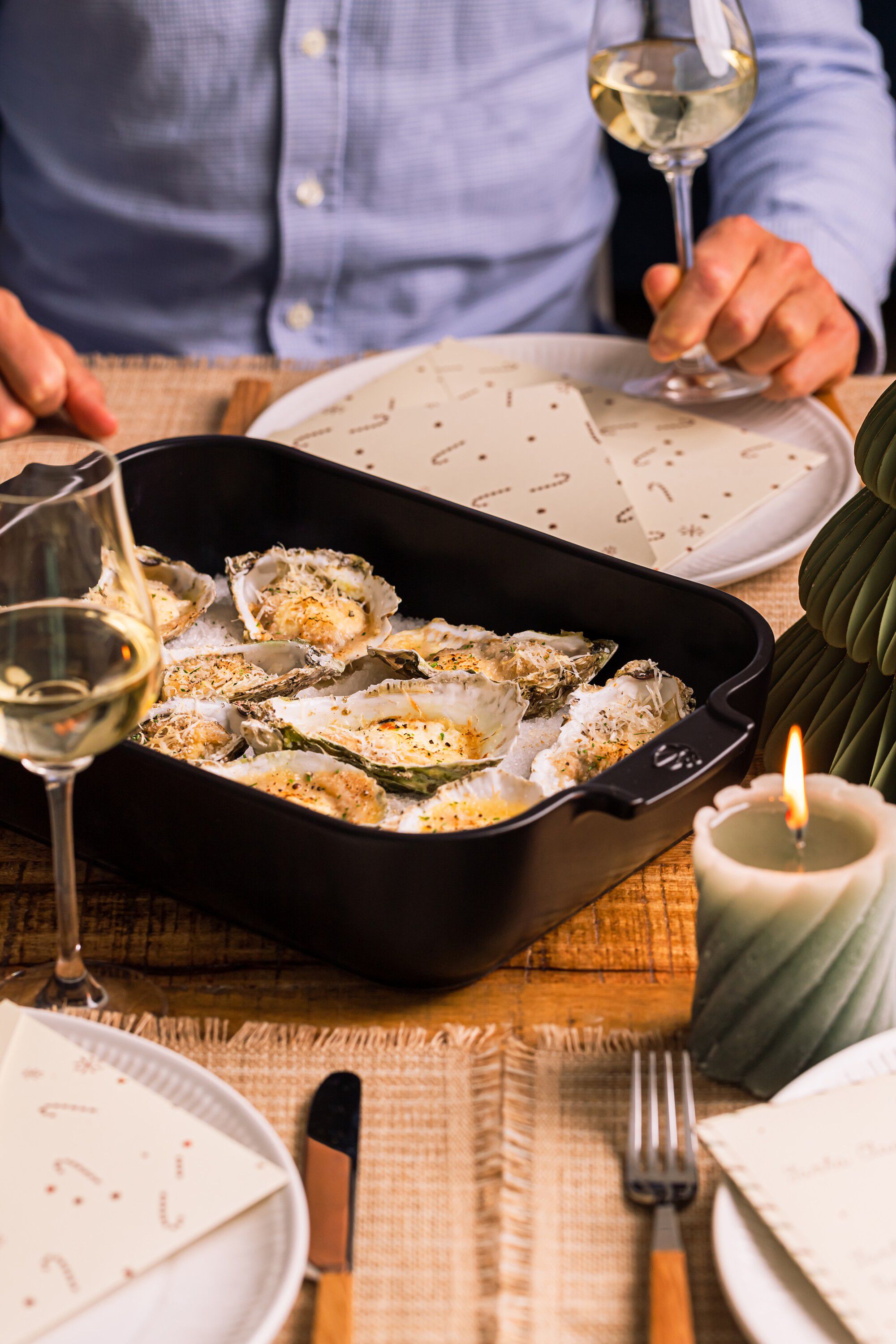 Appolia rektangul&aelig;rt ovnfad 40cm sort satin