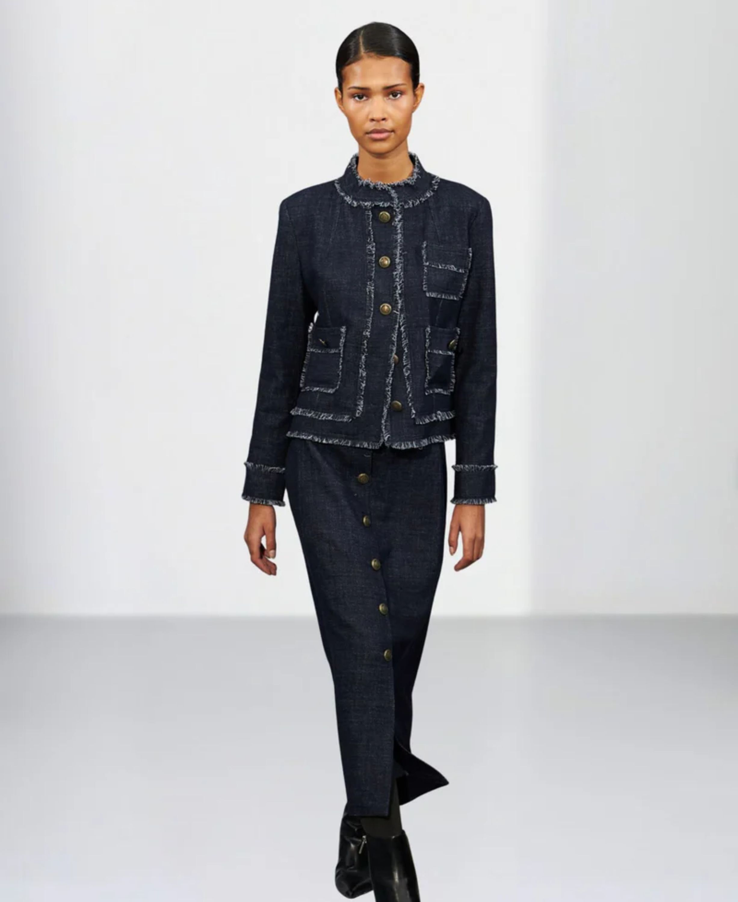 Wool Denim Skirt - Ammy NP