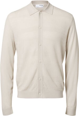 SLHTRAY LS KNIT MERINO POLO CARDIGA