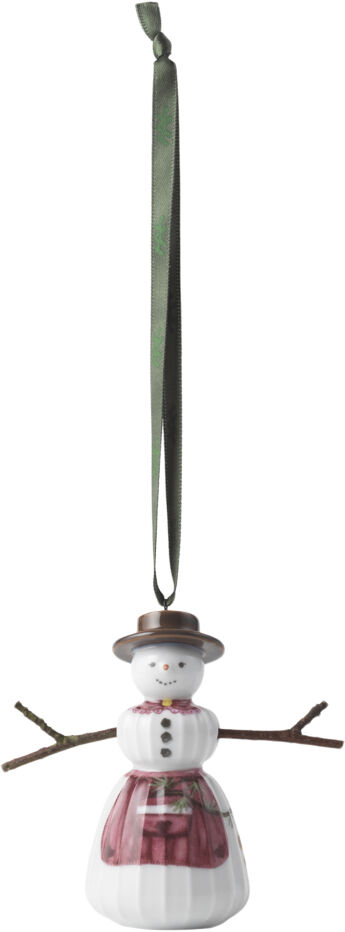 Hammersh&oslash;i Christmas Sn&oslash;kone hengende H9 hvit m. deko