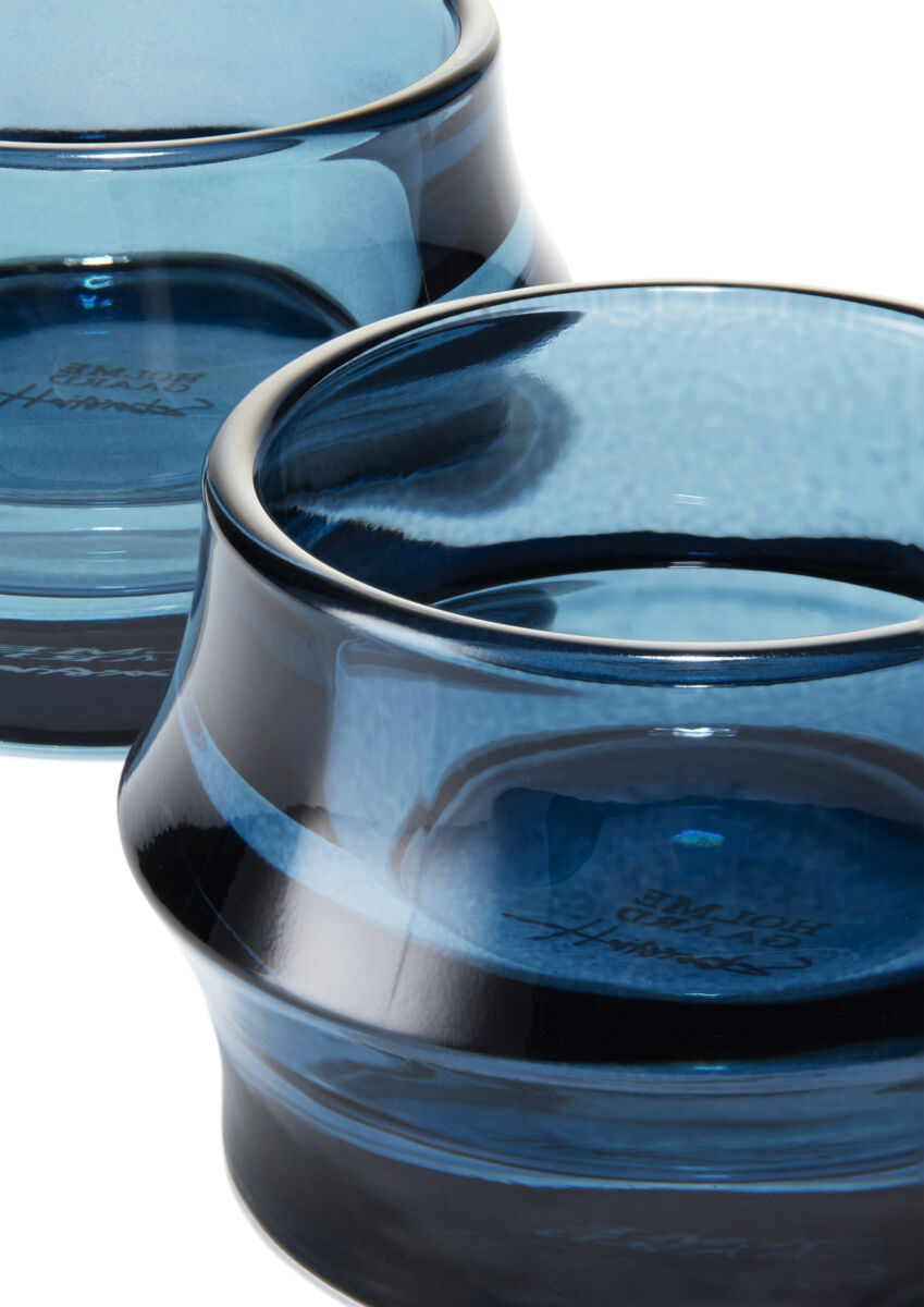 ARC Fyrfadsstage &Oslash;7. 2 cm m&oslash;rk bl&aring; 2 stk.