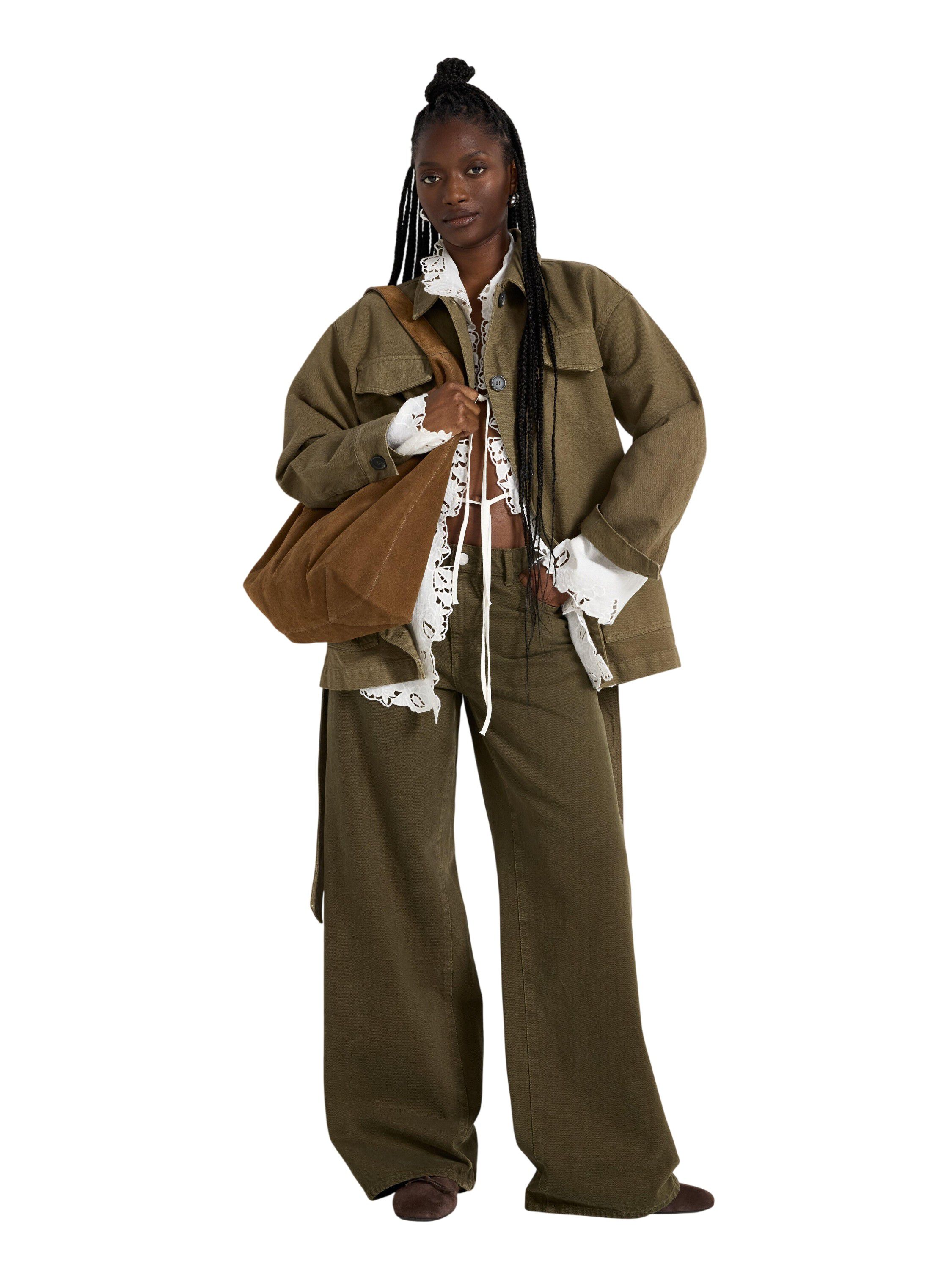 Woven blouse in soft viscose with l