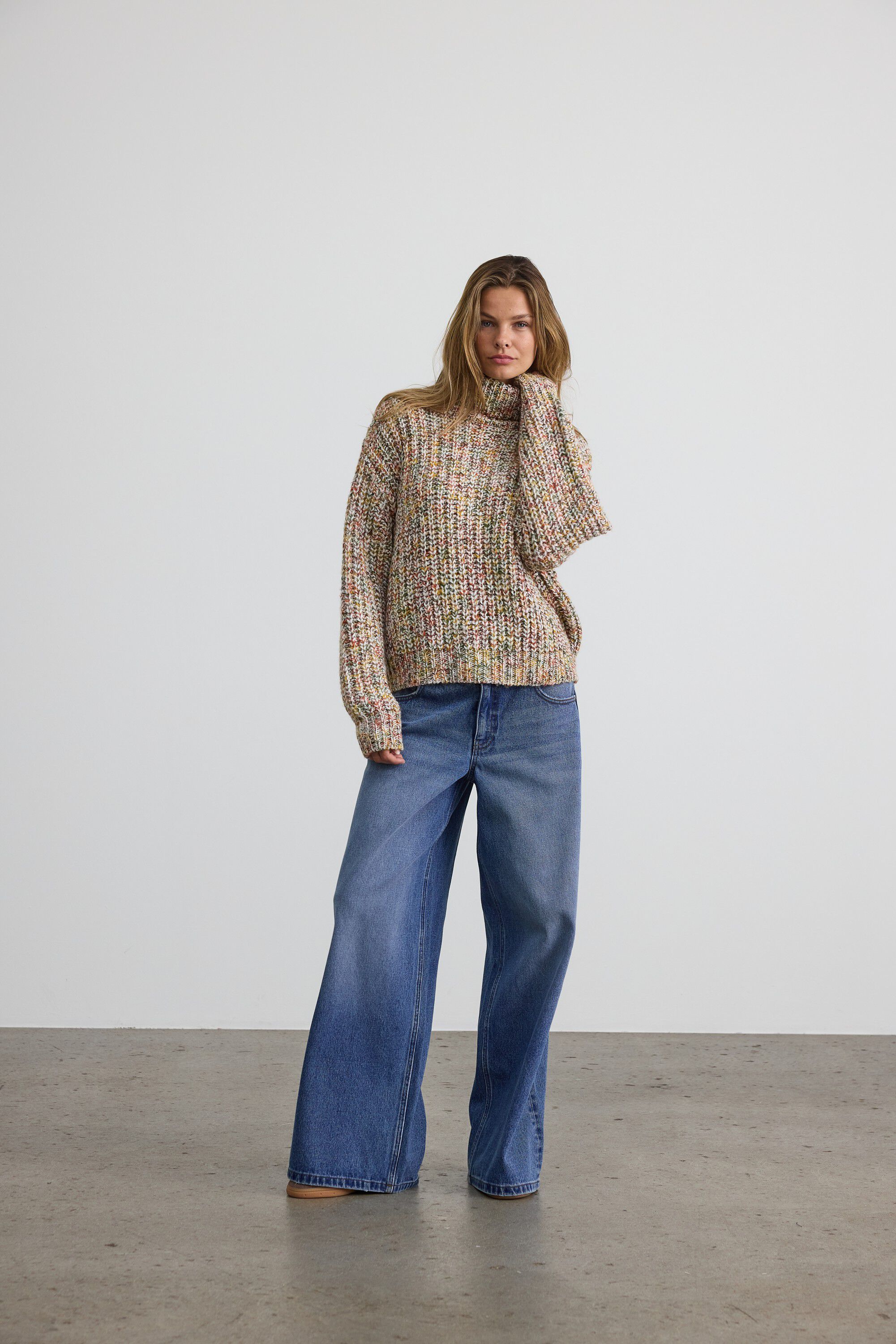 Nmmarney L/S High Neck Knit Fwd Noos