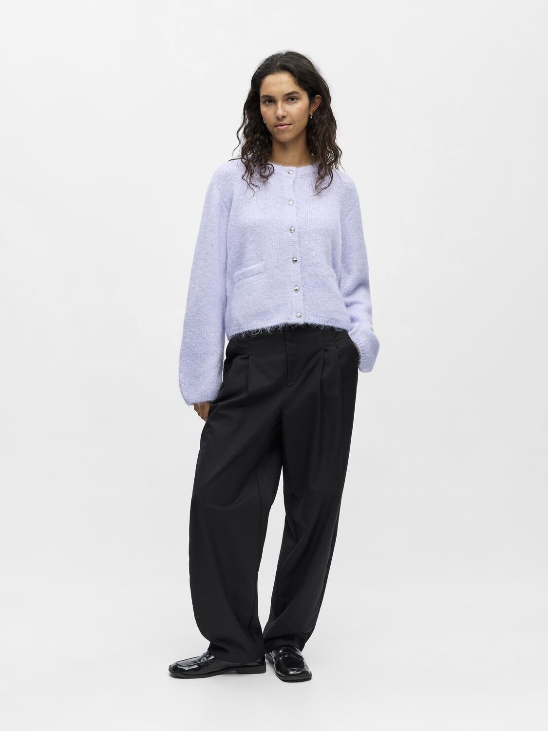 OBJSAGGIA RE L/S KNIT CARDIGAN NOOS