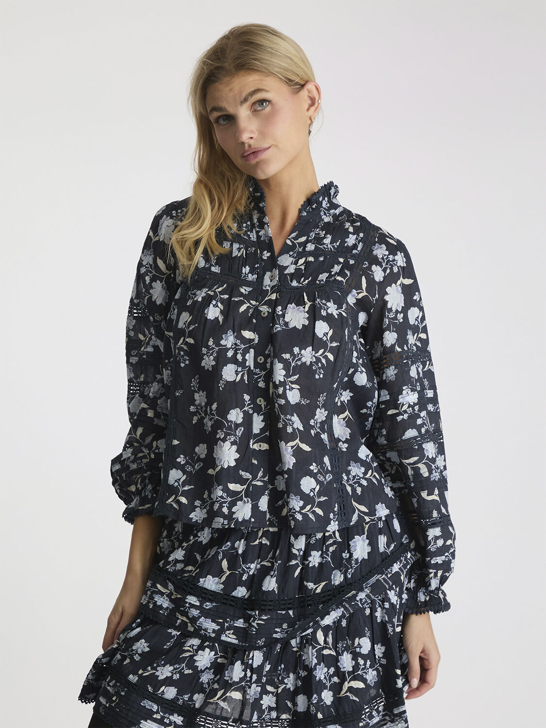 Lyla Night Flower Blouse
