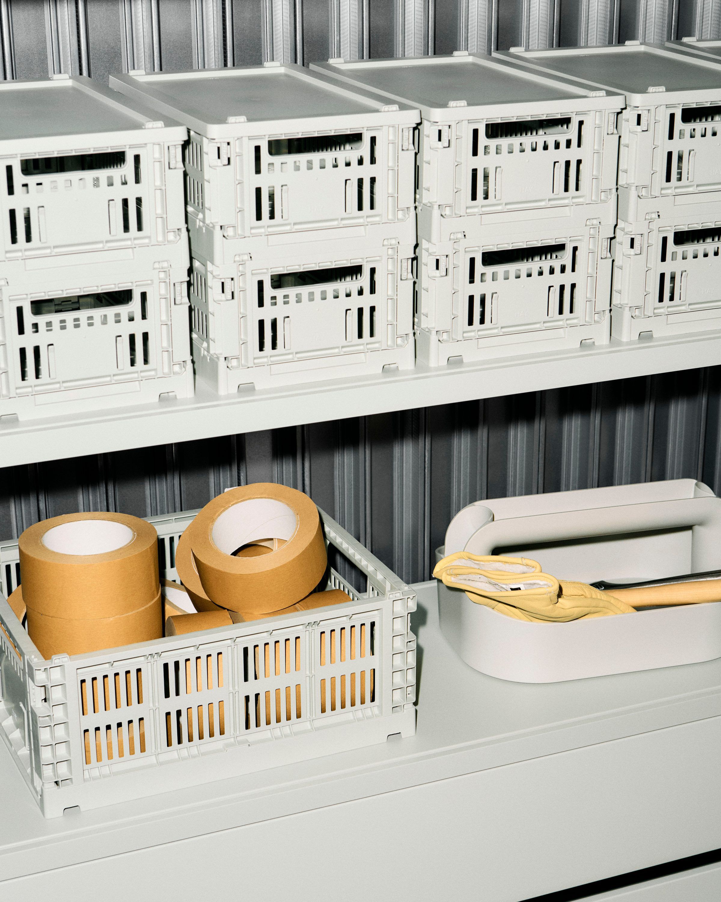 HAY Colour Crate-Small-Grey