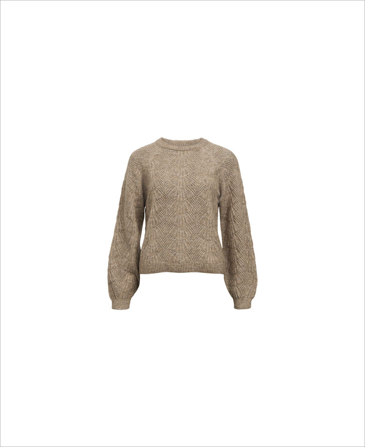 OBJFLORA RE L/S KNIT PULLOVER NOOS