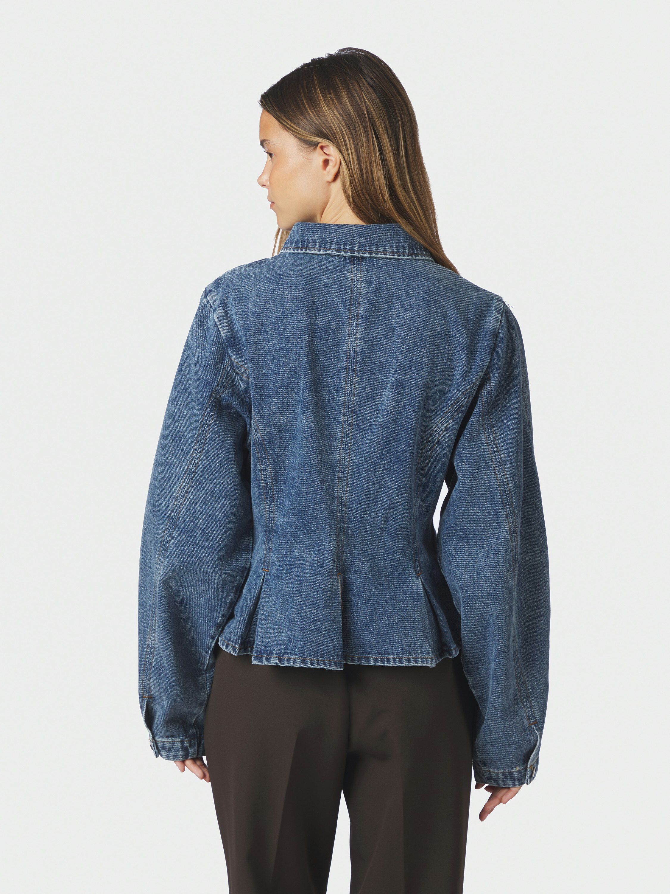 Rivora Denim Peplum Jacket