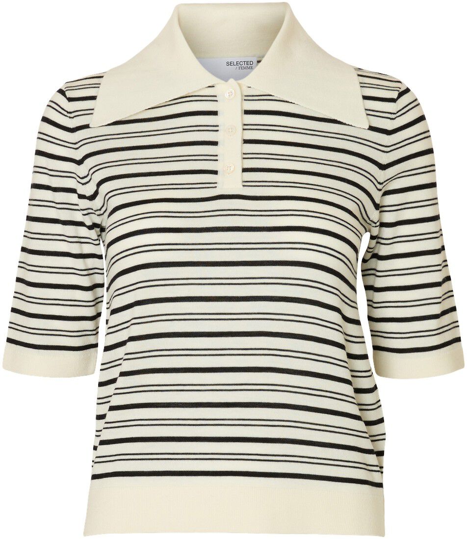 SLFTHEA 2/4 KNIT MERINO COLLAR NECK