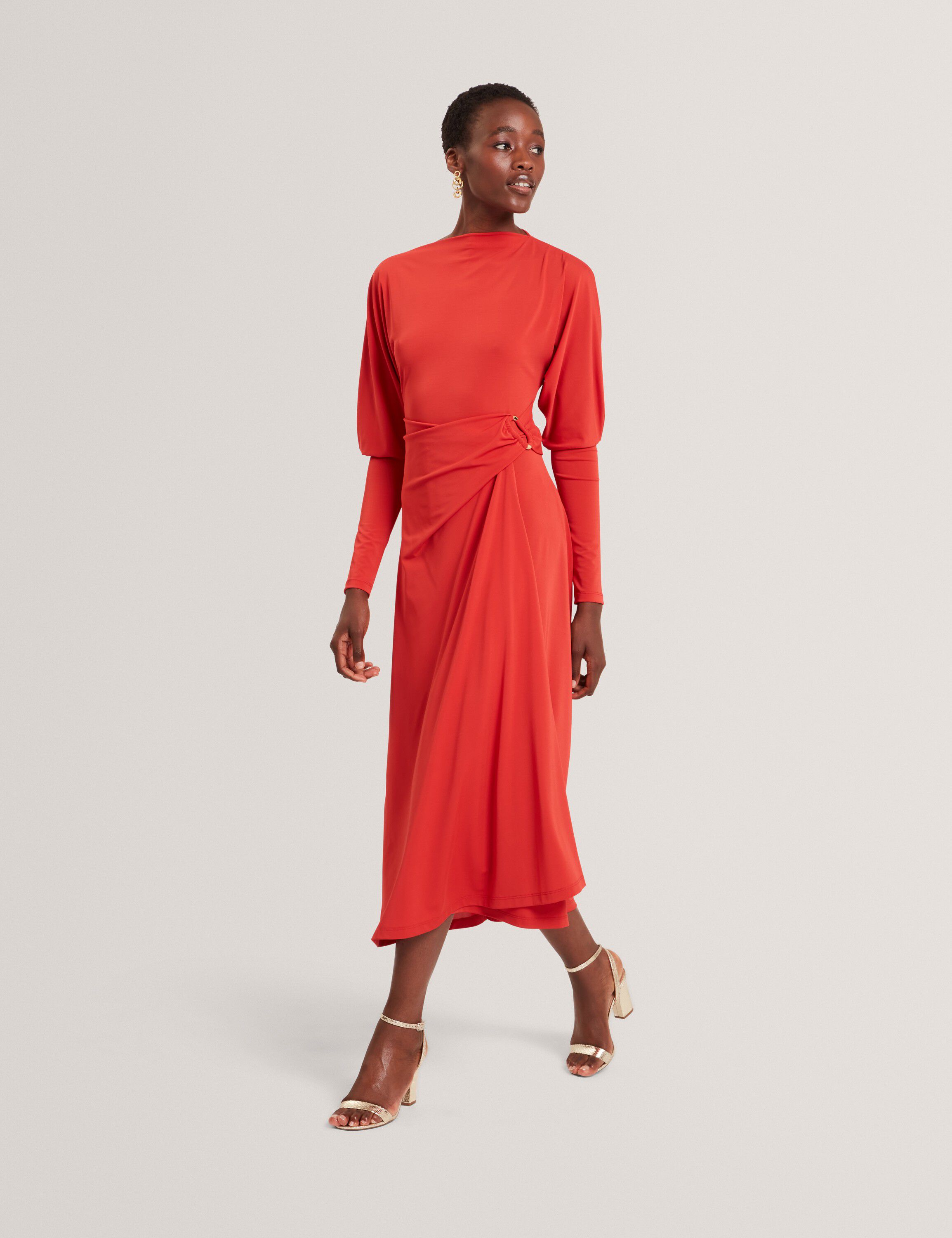RALHAA Wrap Jersey Midi dress
