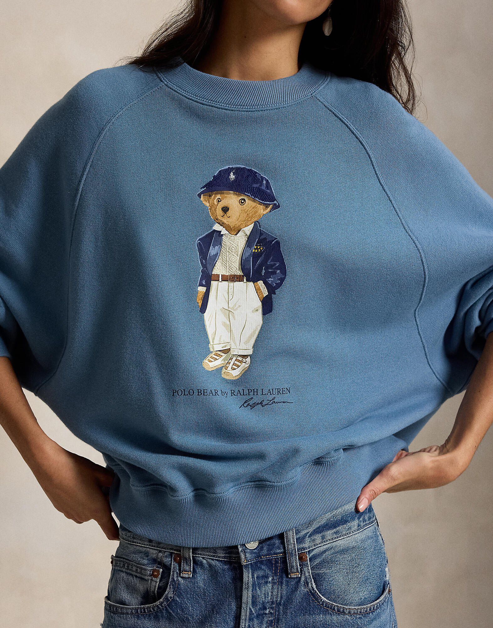 Polo Bear Lightweight Fleece Crewneck