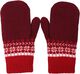 Danewalnut Mittens Dk Bordeaux JAQUARD