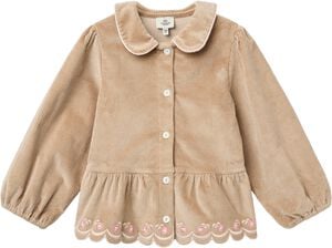 Corduroy Blouse W. Emb.