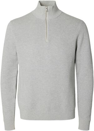 SLHDANE LS KNIT STRUCTURE HALF ZIP