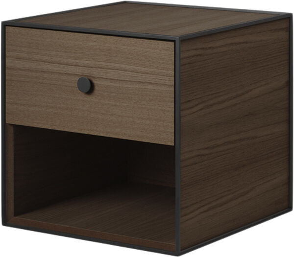 Frame 35 med 1 skuffe - Røget Eg