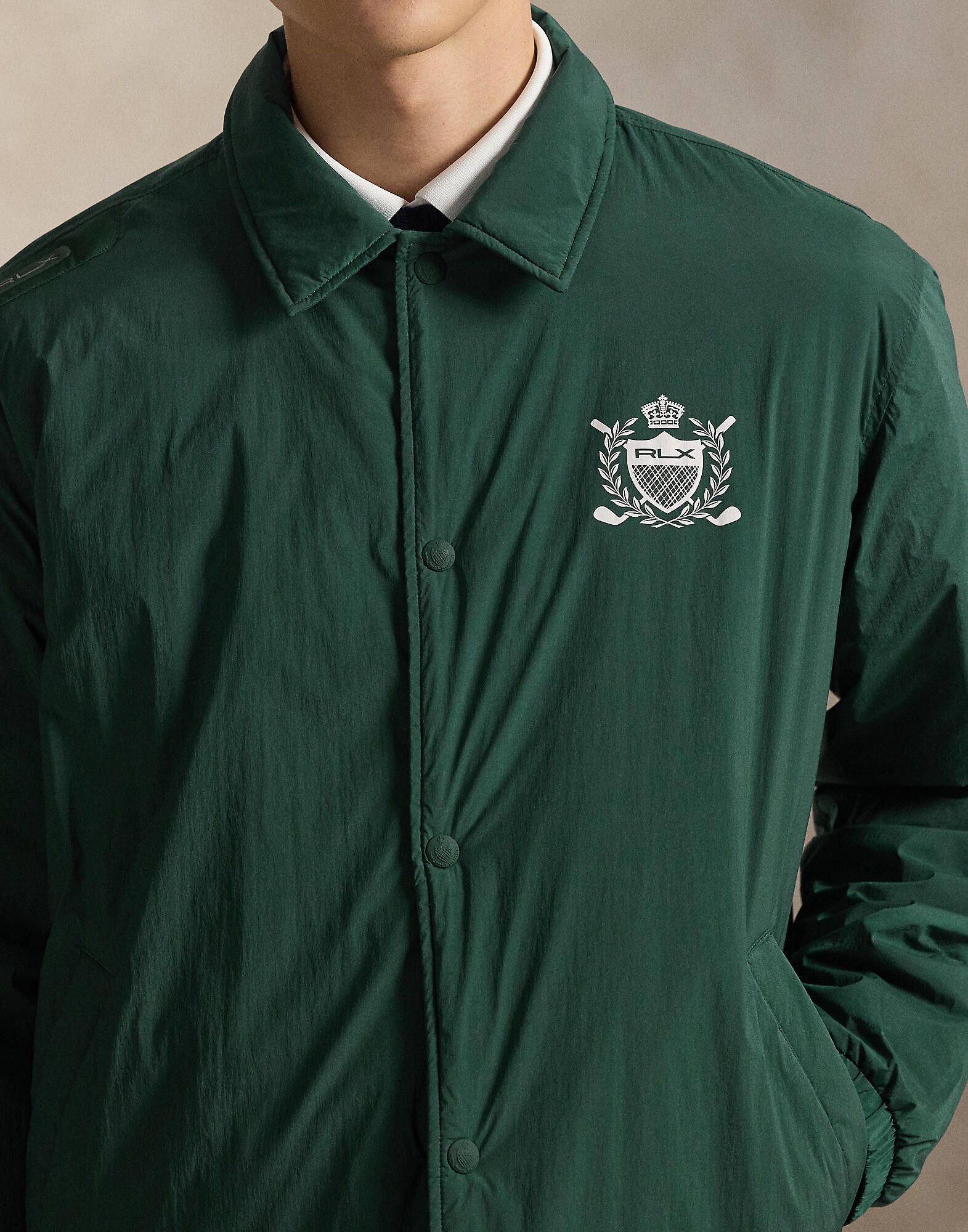 Crest-Print Coach&rsquo;s Jacket
