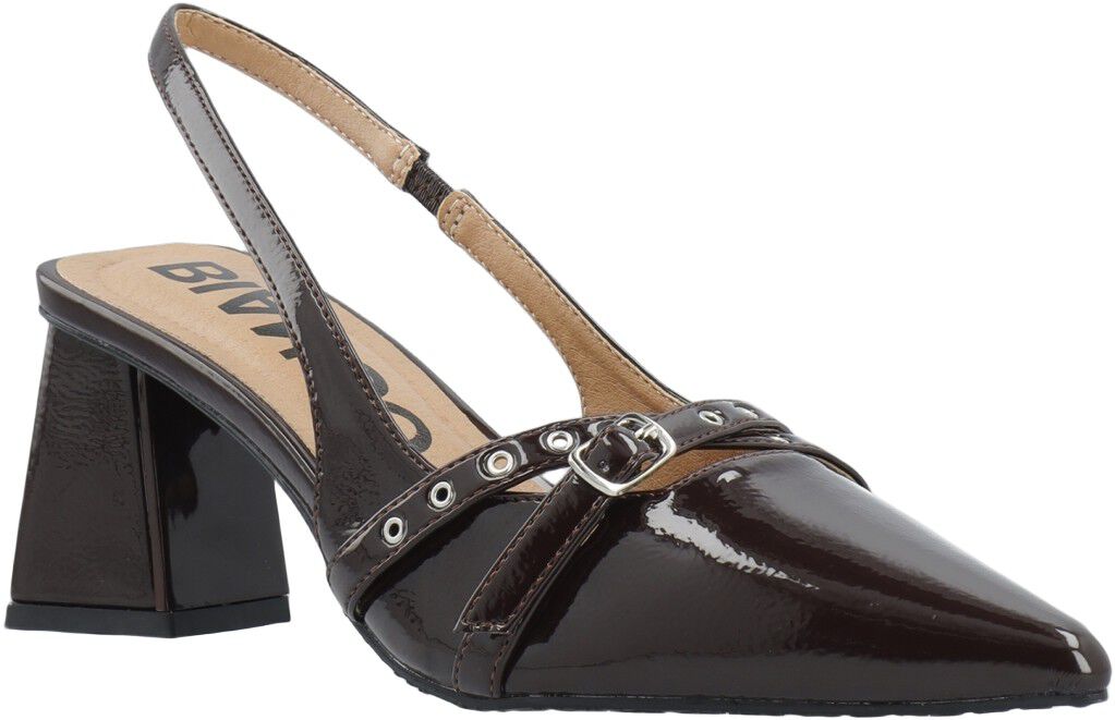 BIAMARALYN Buckle Slingback Faux Leather