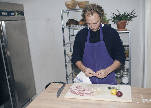 Veark Apron - Blue - Linnen/Cotton