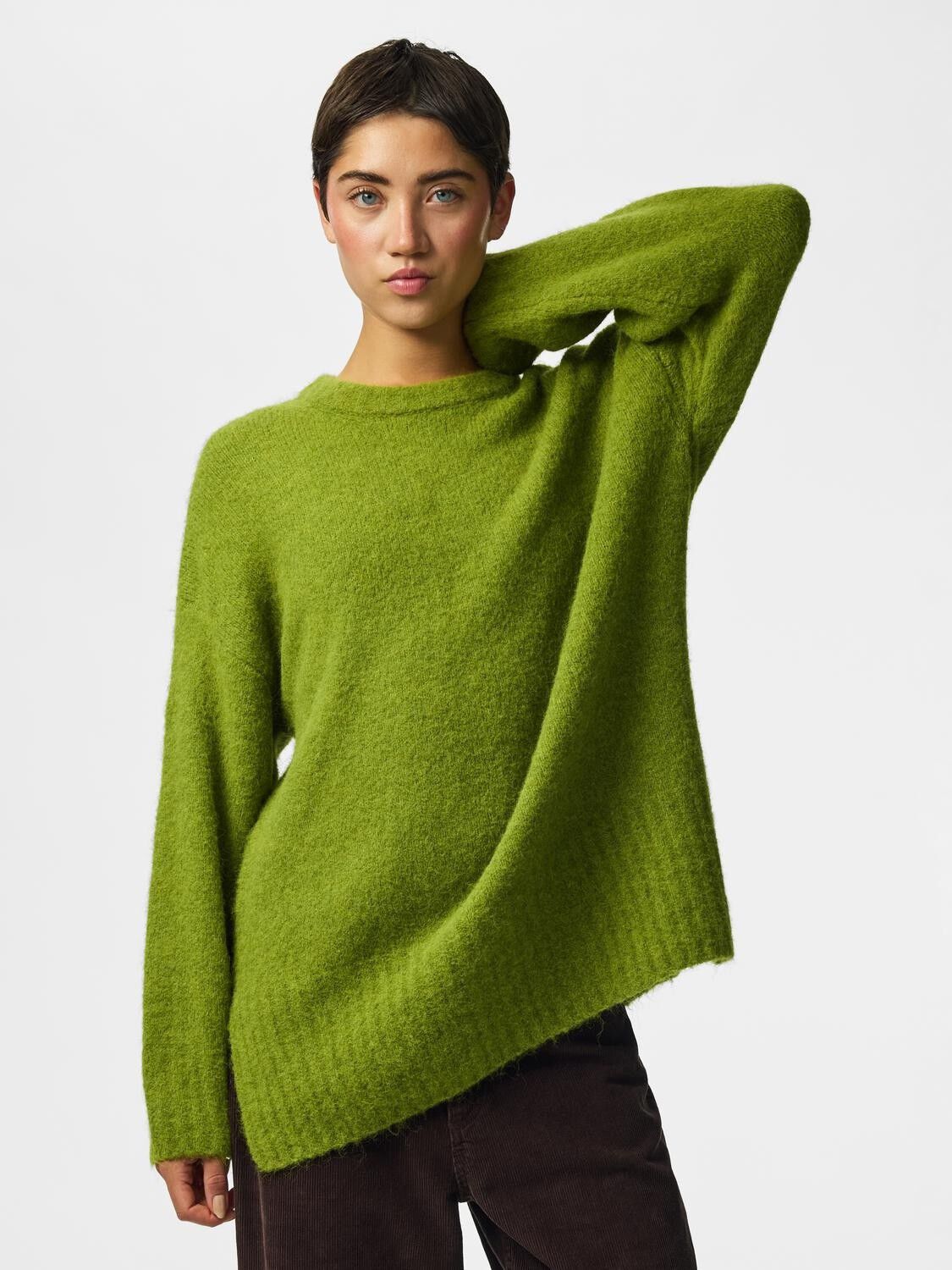 Pctina Ls O-Neck Knit Noos