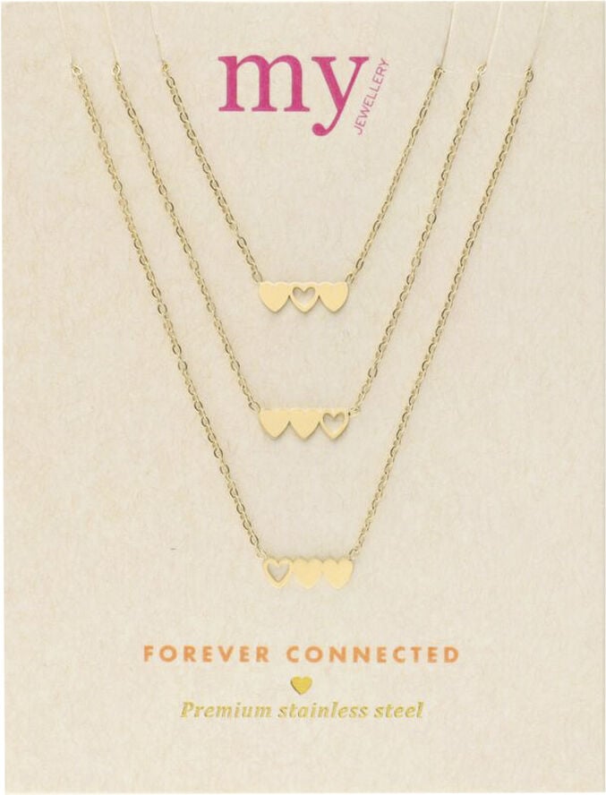 Necklace set triple heart