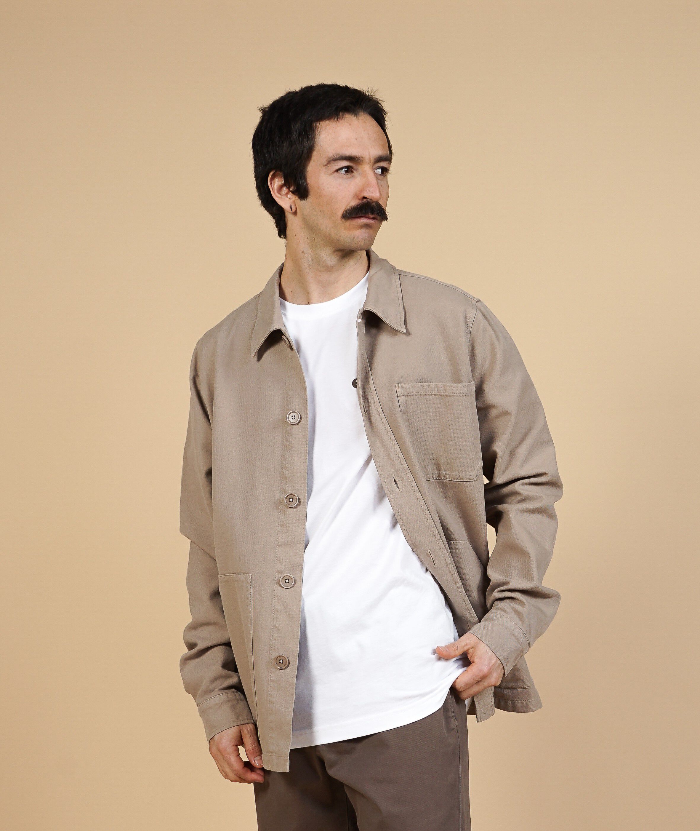TWILL MEN'S OVERSHIRT