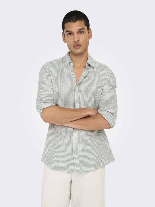 ONSCAIDEN LIFE LS STRIPE LINEN 660