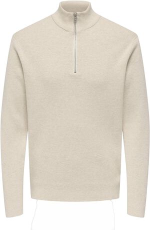 ONSTING LIFE REG HALF ZIP KNIT NOOS