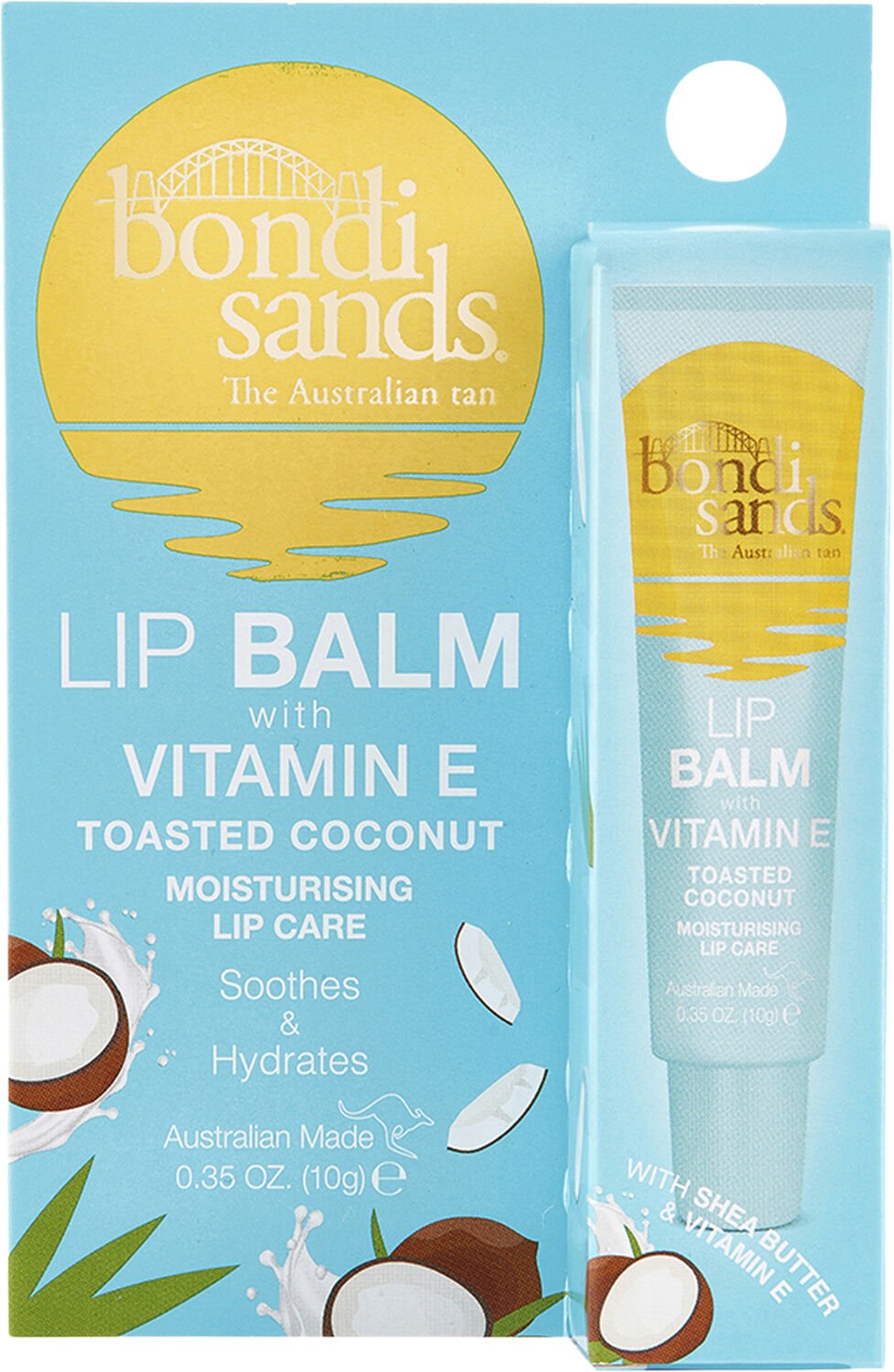 Moisturising Lip Balm Vitamin E + Toasted Coconut