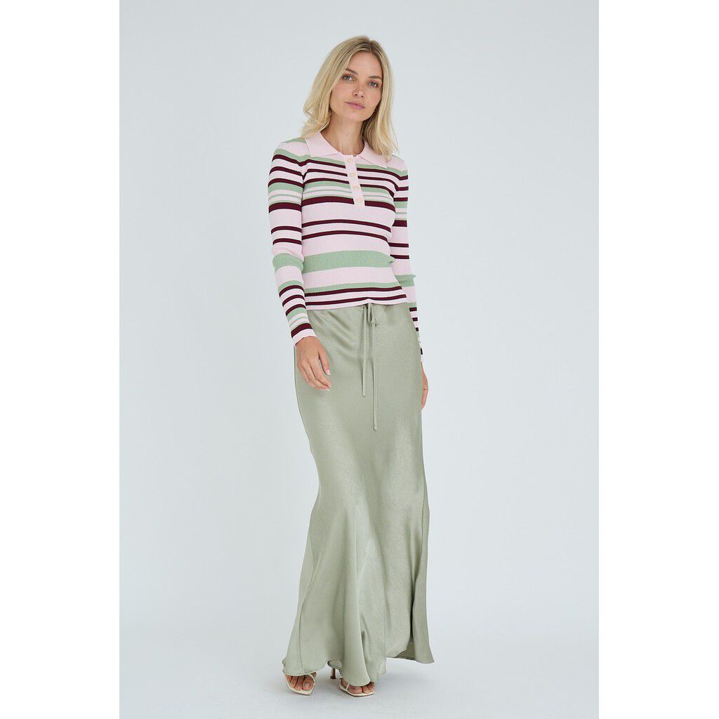 Fabi strikket poloskjorte