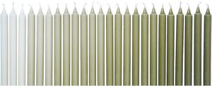 Ombre Candles - Set of 24 - Khaki