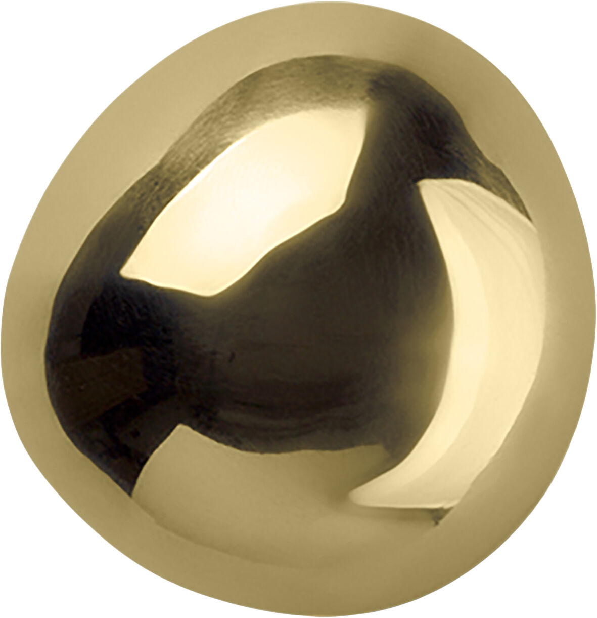 mushroom hook - brass